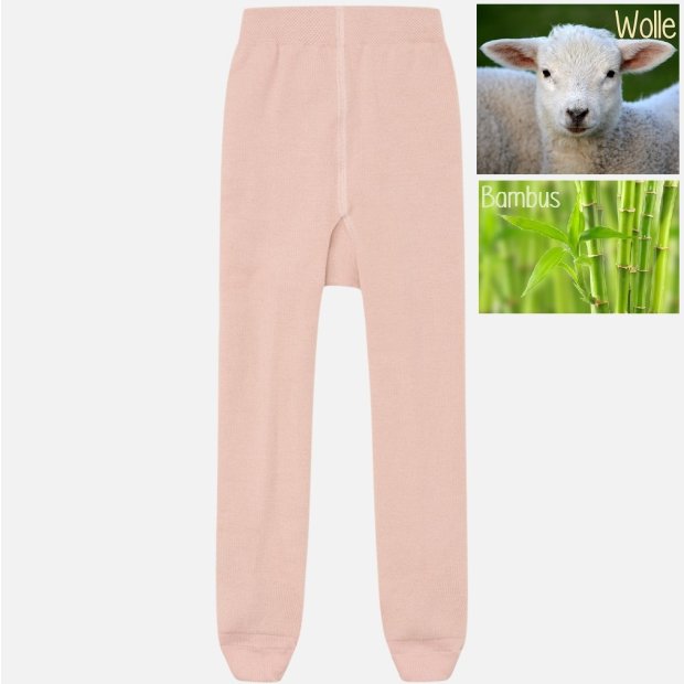 Hust and Claire Woll-Bambus-Strumpfhose Foxie shade rose