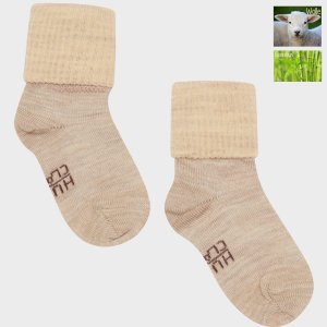 Hust and Claire Wolle-Bambus-Socken Flosi biscuit melange