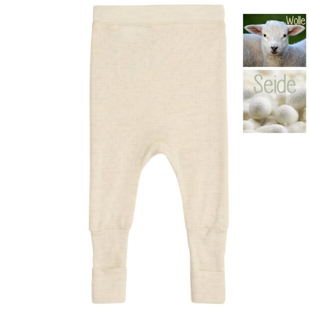 Hust and Claire Wolle SeideBabyhose natur