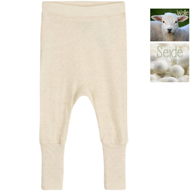 Hust and Claire Wolle SeideBabyhose natur