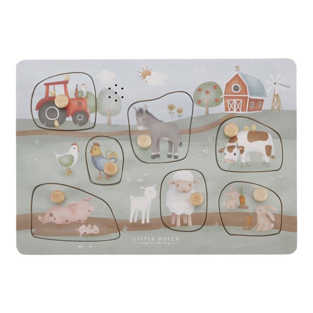 Little Dutch Sound-Greif-Puzzle Little Farm
