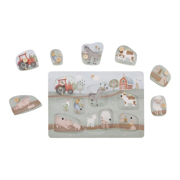 Little Dutch Sound-Greif-Puzzle Little Farm