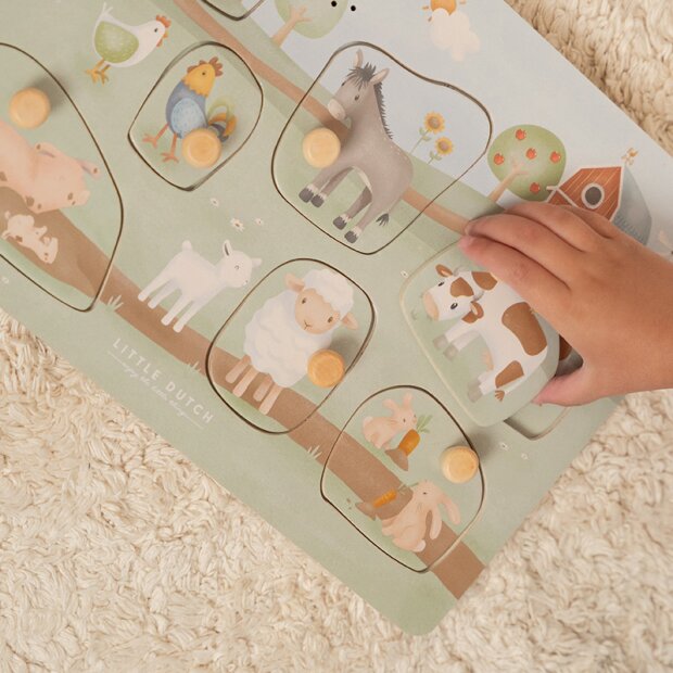 Little Dutch Sound-Greif-Puzzle Little Farm