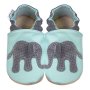 Hobea Krabbelschuhe - Elefant hellblau
