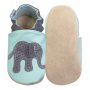 Hobea Krabbelschuhe - Elefant hellblau