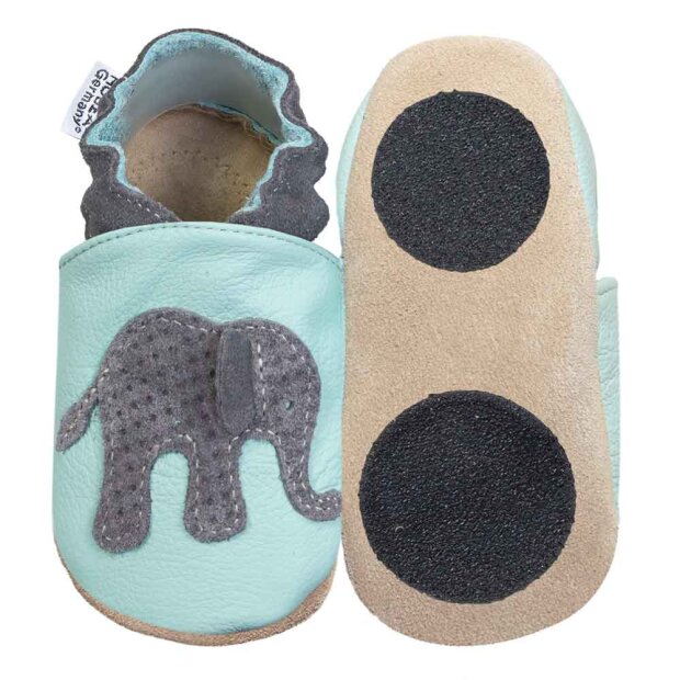 Hobea Lauflernschuhe - Elefant hellblau