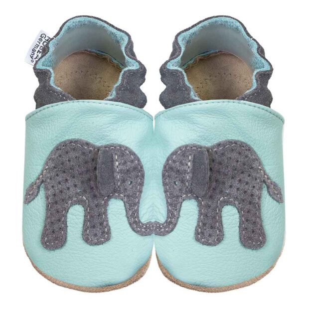 Hobea Lauflernschuhe - Elefant hellblau