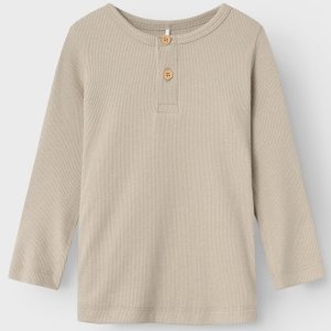name it geknöpftes Jungen-Shirt pure cashmere