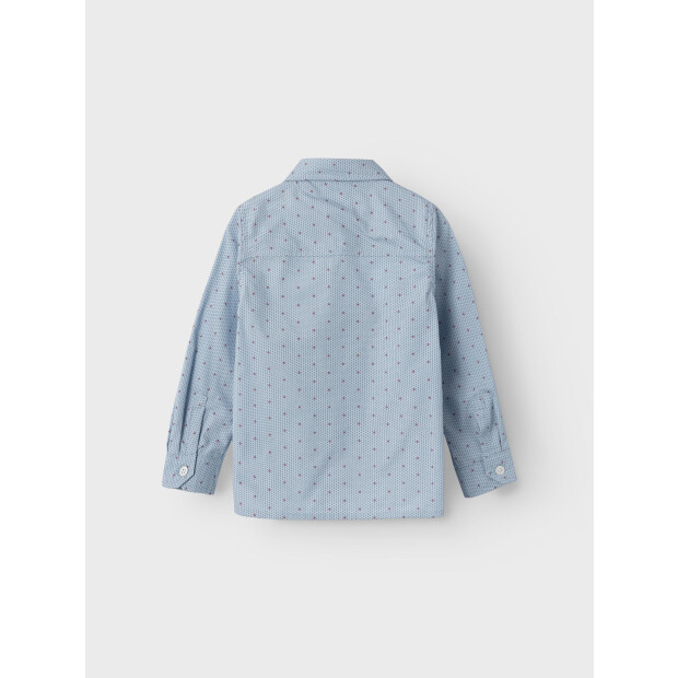 name it Jungen Hemd mit Schleife cashmere blue