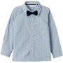 name it Jungen Hemd mit Schleife cashmere blue