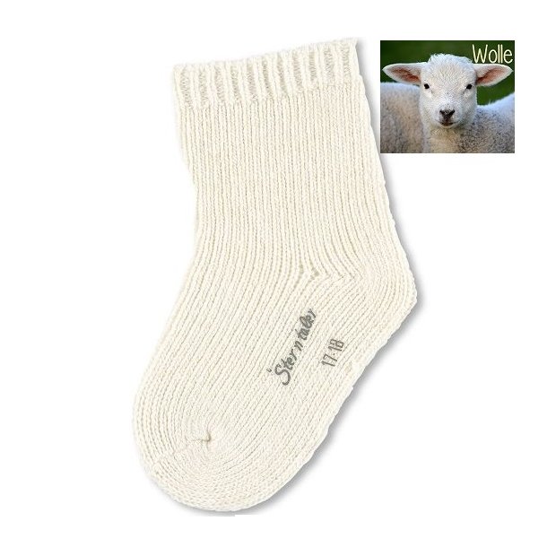 Sterntaler Kinder Socken Wolle natur