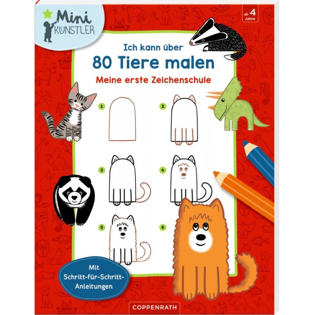 Coppenrath Ich kann über 80 Tiere malen Kindergarten