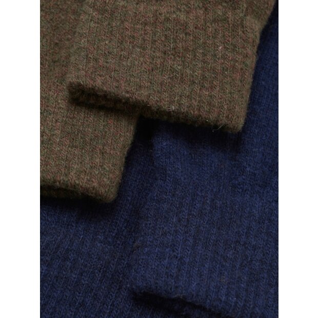 Fingerhanschuhe 2er-Pack Farbe Olive und Blau von CeLaVi