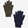 Fingerhanschuhe 2er-Pack Farbe Olive und Blau von CeLaVi