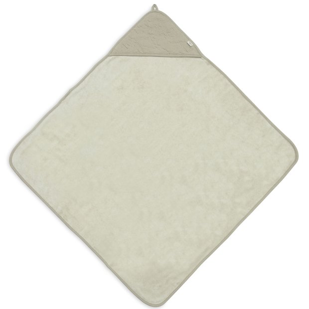 Jollein Baby-Kapuzenhandtuch 75 x 75 cm Soft Waves olive grün