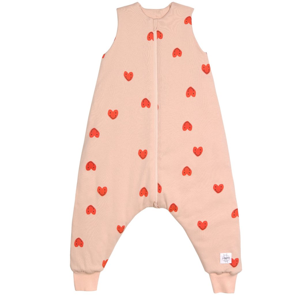 Lssig Kinder Schlafsack mit Beinen 2,5 TOG Herz Rosa