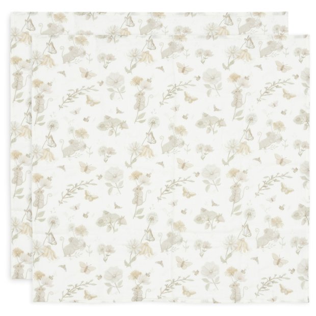 Jollein Baby-Mulltuch 70 x 70 cm Soft Dreamy Mouse