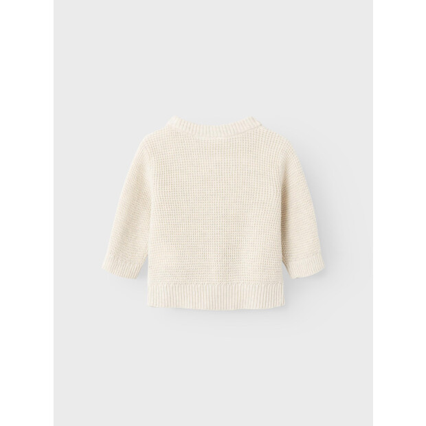 name it Baby Strickjacke Waffelstrick natur