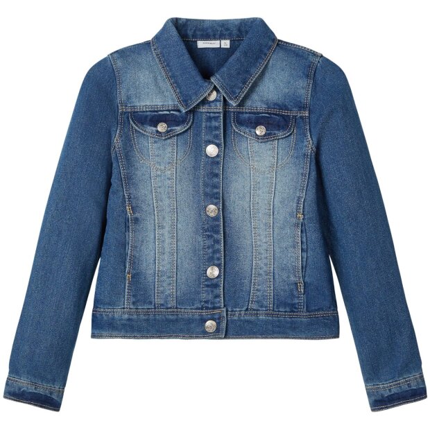name it Mädchen-Jeansjacke denim mittelblau