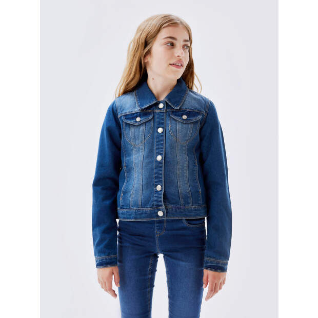 name it Mädchen-Jeansjacke denim mittelblau