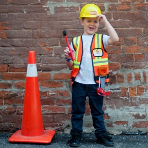 Great Pretenders Kinder Bauarbeiter-Kostüm 5-6 Jahre