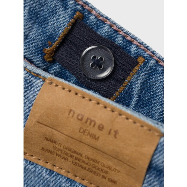 name it Jungen-Jeans-Hose denim gerade geschnitten mittel-blau