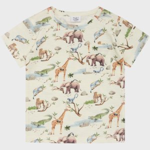 Hust and Claire Kinder T-Shirt weich mit Safari-Tieren