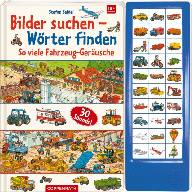 Coppenrath Bilder suchen Wörter finden So viele Fahrzeuge Soundbuch
