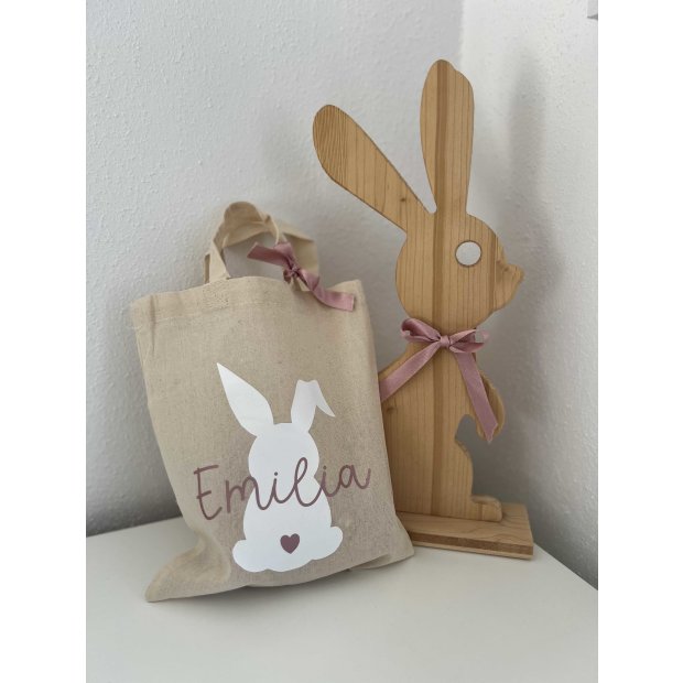 Ostertasche Stofftasche personalisiert Jute Beutel #madebymylovelyfashion