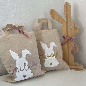 Ostertasche Stofftasche personalisiert Jute Beutel...