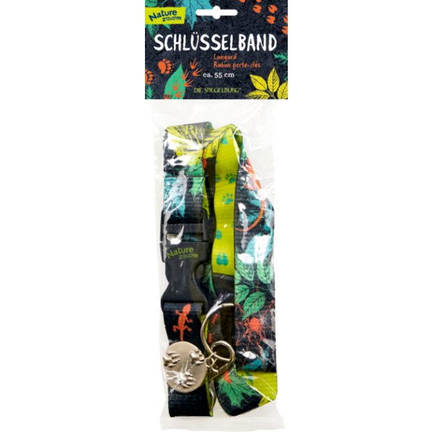 Coppenrath Schlüsselband mit Wolf Anghänger Nature Zoom