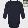 Hust and Claire Baby Body Wolle Seide blau