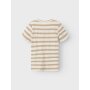 name it T-Shirt geringelt natur braun
