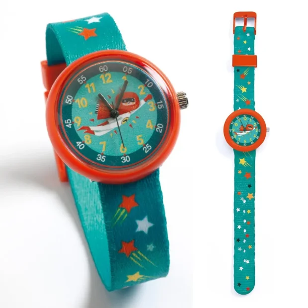 Djeco Kinder Armbanduhr Superheld