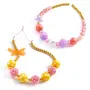 Djeco Schmuck basteln Perlen gold pink