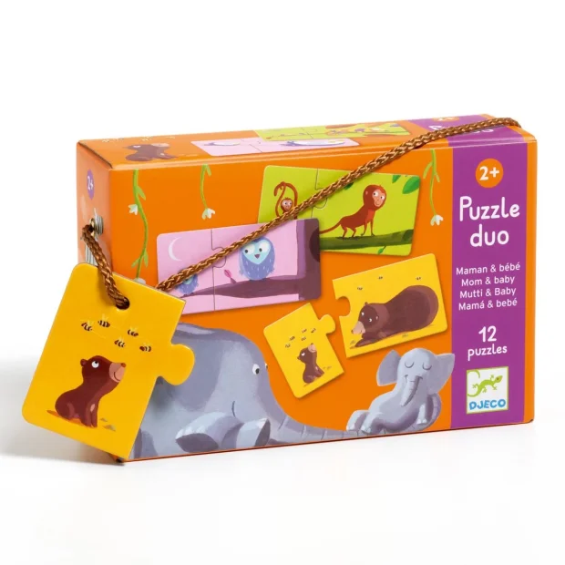 Djeco Lernspiel Puzzle duo Mami und Kind
