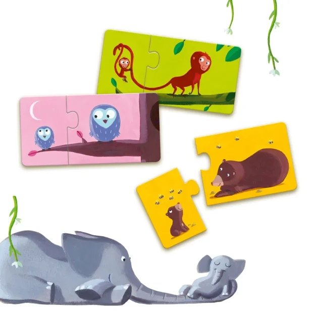 Djeco Lernspiel Puzzle duo Mami und Kind