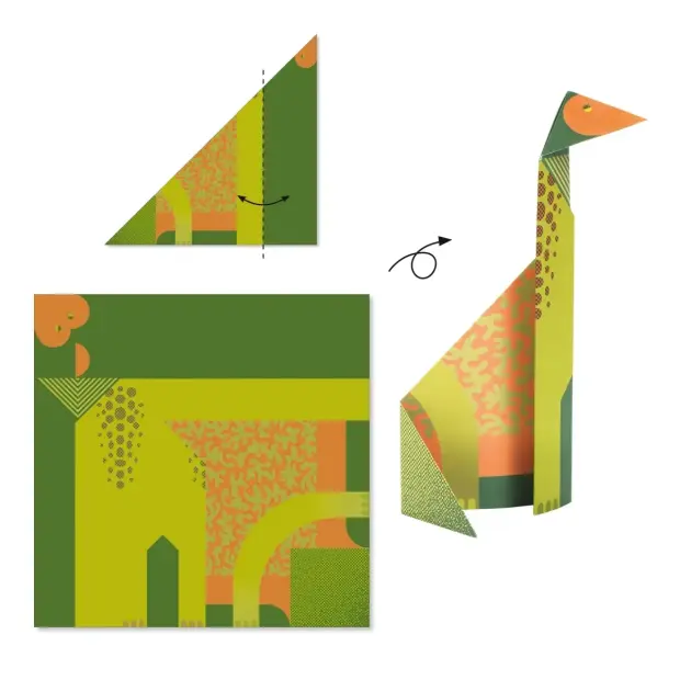 Djeco Origami Dinosaurier
