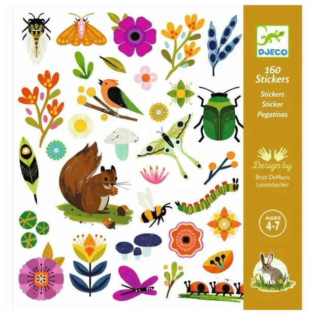 Djeco Origami Sticker Garten