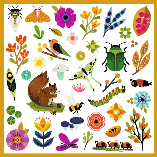 Djeco Origami Sticker Garten