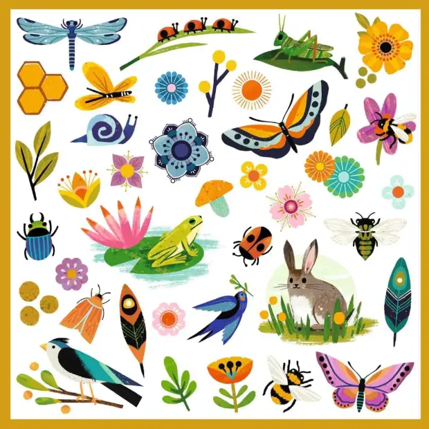 Djeco Origami Sticker Garten
