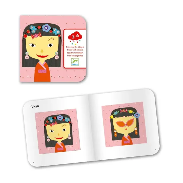 Djeco Sticker 3-6 Jahre Stickerbild Jeder ist anders