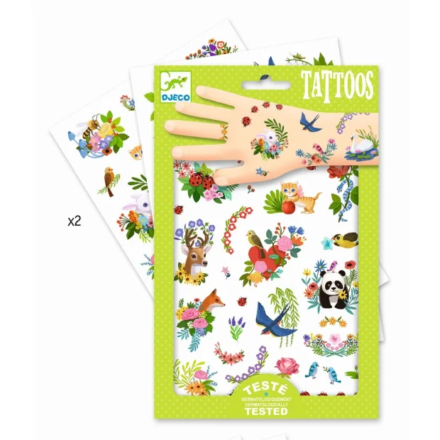 Djeco Tattoos Fröhlicher Frühling