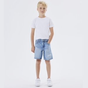 name it Jungen Jeans Shorts Used-Look