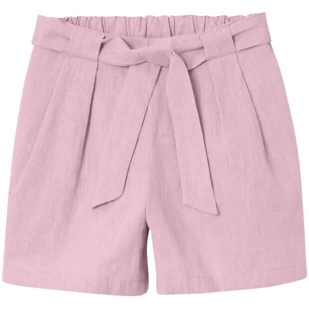 name it Leinen Hose Gürtel rosa