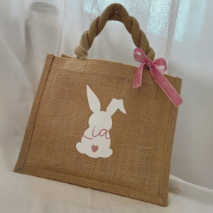 Jute Ostertasche personalisiert #madebymylovelyfashion