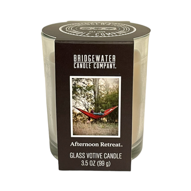Bridgewater Candle Company Soja Votive Duft Kerze im Glas Afternoon Retreat