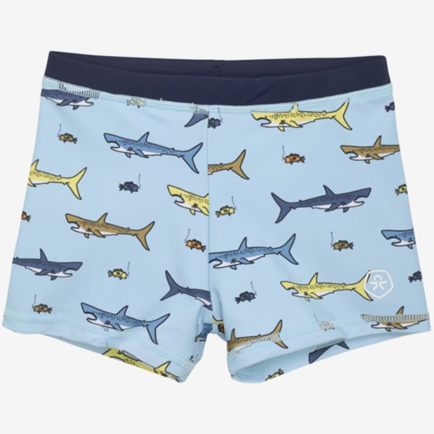 Color Kids Jungen Badehose Hai blau