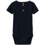name it Basic Body kurzarm blau Knöpfe