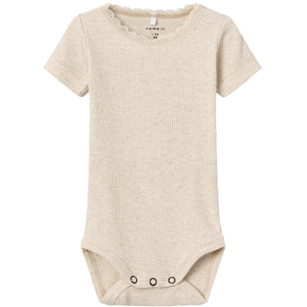 name it Basic Body kurzarm natur Borte